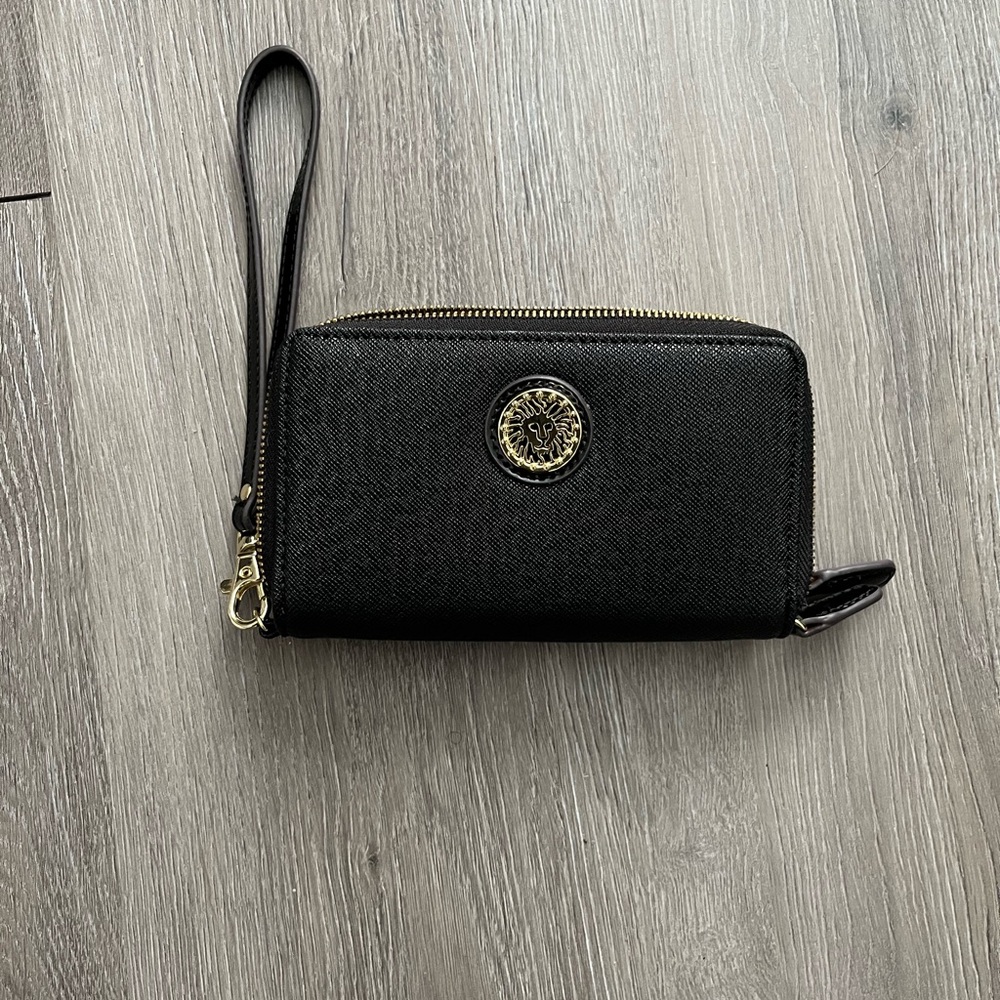 Anne Klein Black Wristlet Clutch